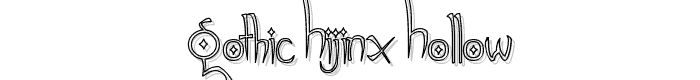 Gothic Hijinx Hollow font